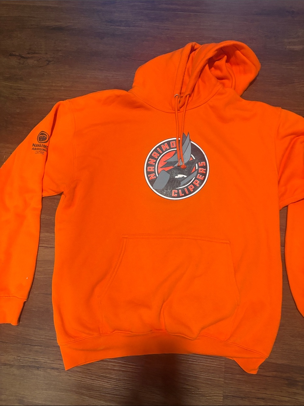 BCHL (Hockey) Nanaimo Clippers Orange Pullover Hoodie